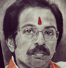 Painting of Uddhav Thhakrey